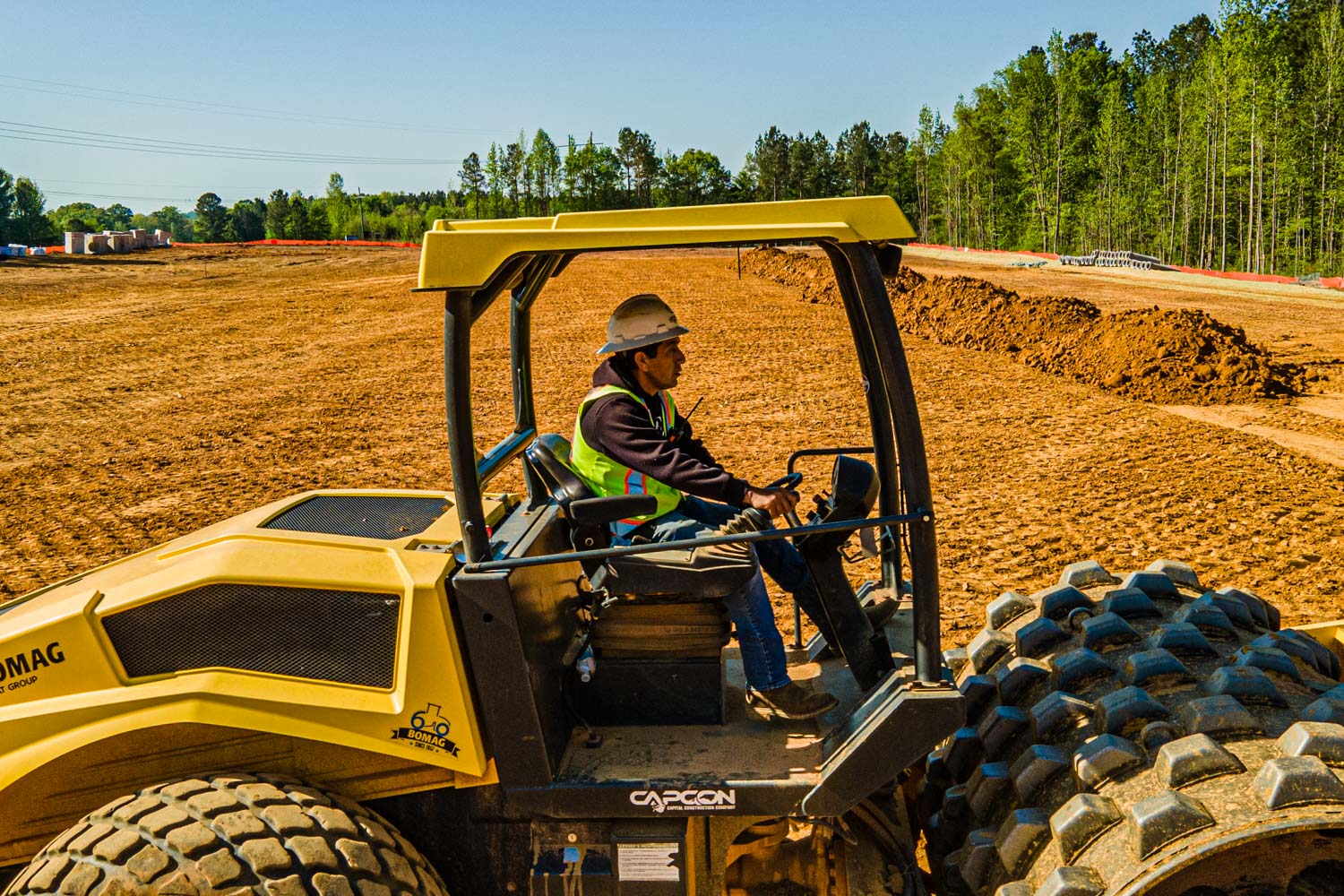 CapCon crew working safely on a construction site