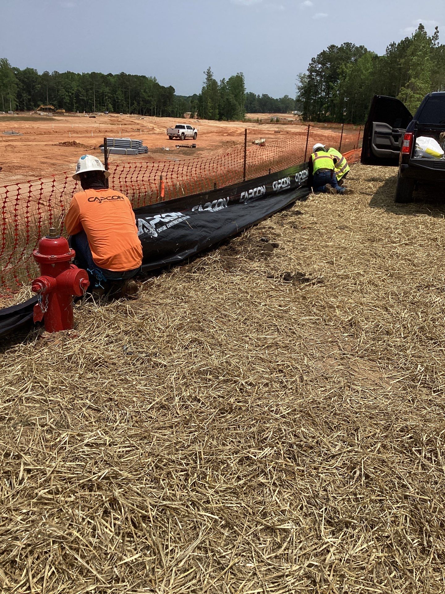 CapCon erosion control installation