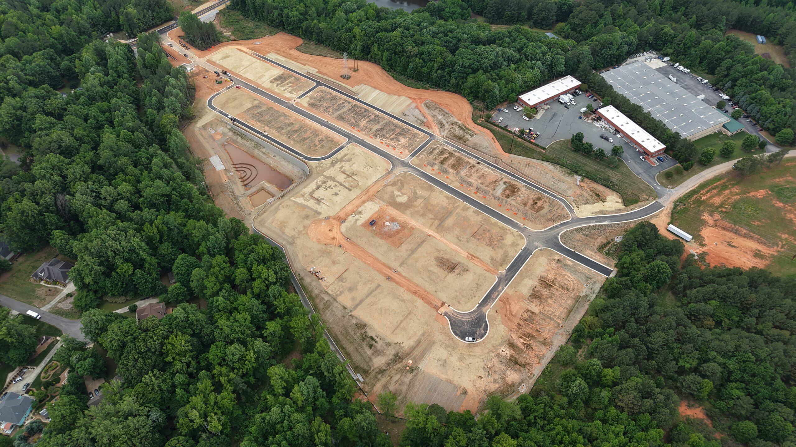 CapCon aerial view of site development project