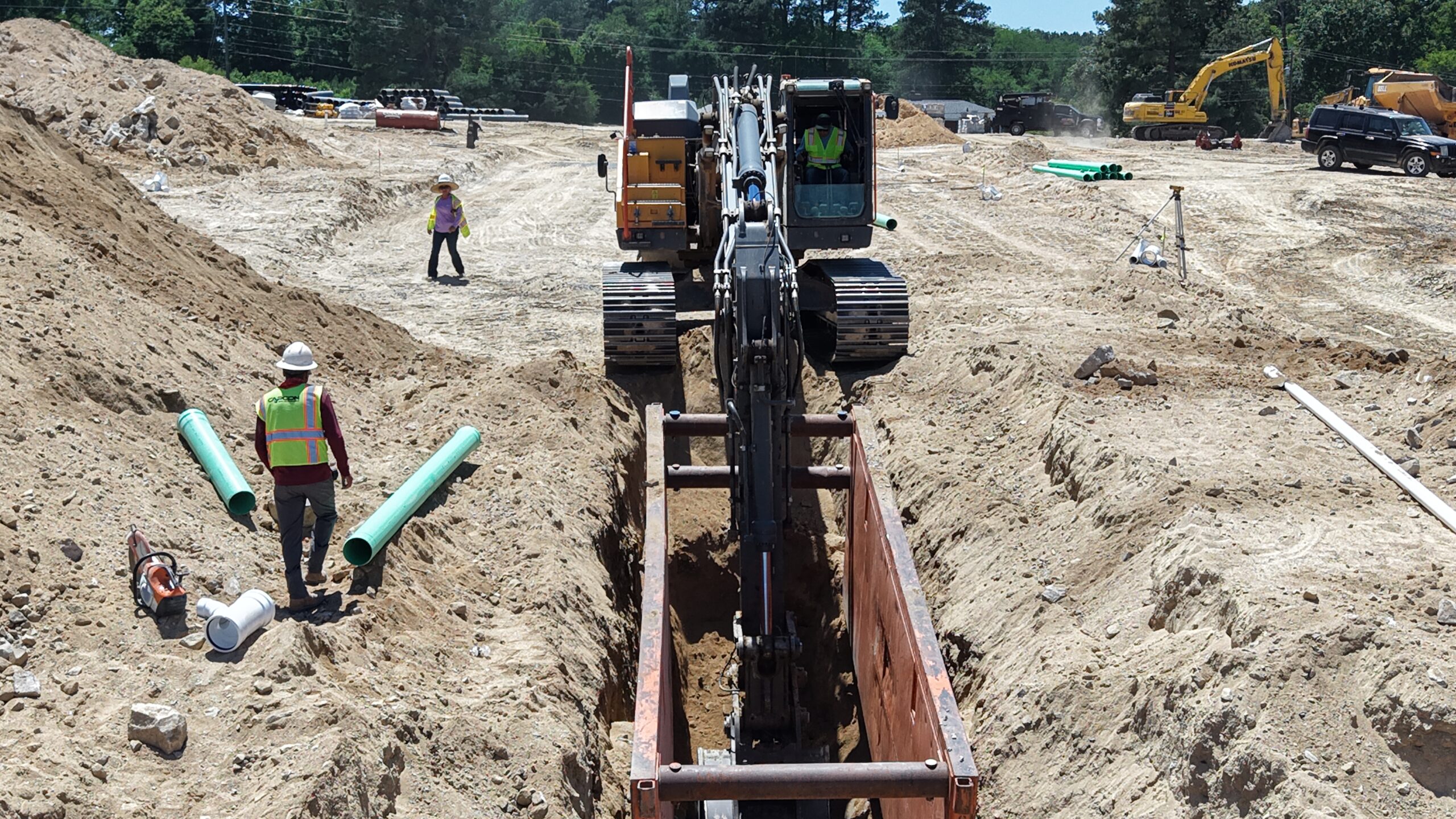 CapCon grading and utility work